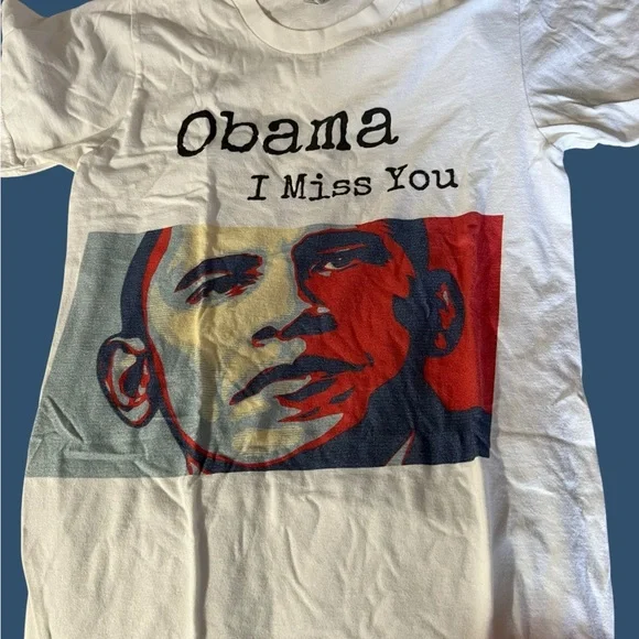 Obama I Miss You cotton T - Picture 3 of 9